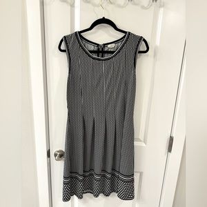 Black and White Polka Dot Dress | Max Studio | Large